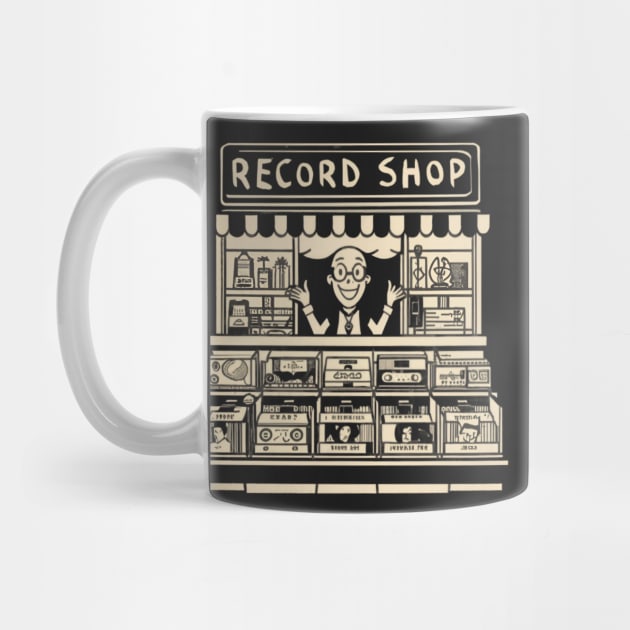 Record shop by OldSchoolRetro